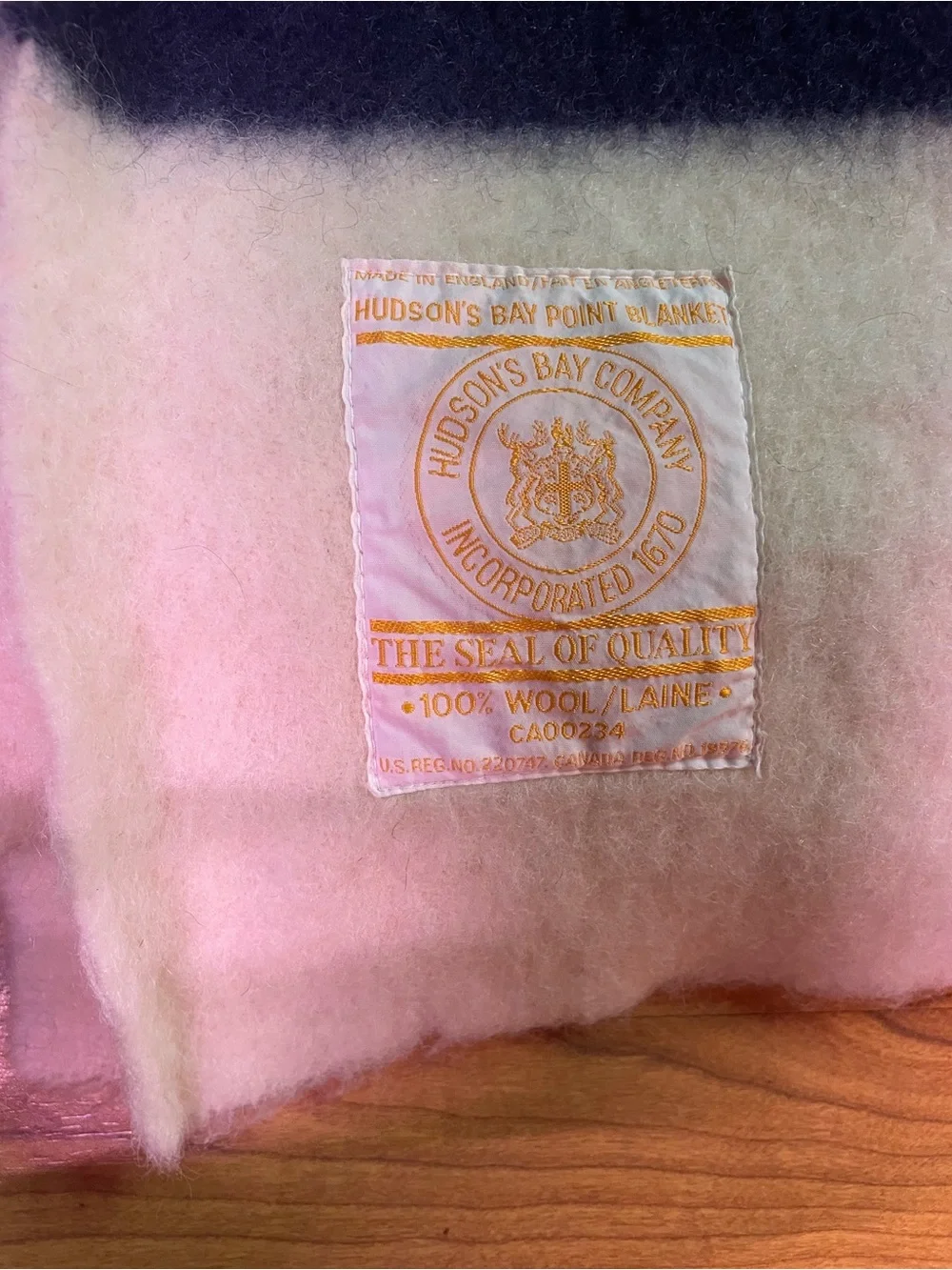 Hudsons Bay Company yellow navy